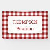 バッファロー赤と白チェック懇親会パーティー 横断幕 (横)