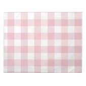 バッファロー赤と白プレイド ノートパッド (正面)