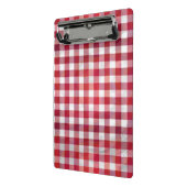 バッファロー赤と白プレイド ミニクリップボード (アングル2)