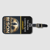 バッファロー農家スタンド誇りを持った ラゲッジタグ (正面横)