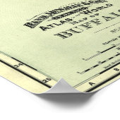 バッファロー通りマップ, 1892 ポスター (角)