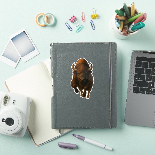 バッファロー カットアウト ステッカー シール (iPadカバー)