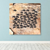 バッファロー キャンバスプリント (インサイチュ (ウッドフロア))