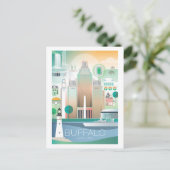 バッファロー、ニューヨークはがき ポストカード (スタンド正面)