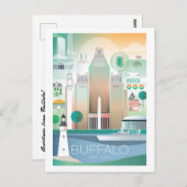 バッファロー、ニューヨークはがき ポストカード (正面/裏面)