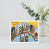 バッファロー，ニューヨークヴィンテージビッグ・レターポストカード ポストカード (スタンド正面)