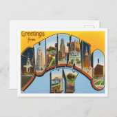 バッファロー，ニューヨークヴィンテージビッグ・レターポストカード ポストカード (正面/裏面)