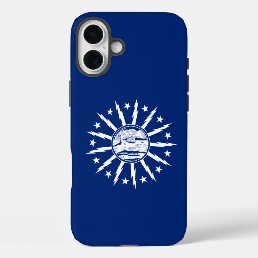 バッファロー (ニューヨーク州)の旗 Case-Mate iPhoneケース (裏面)