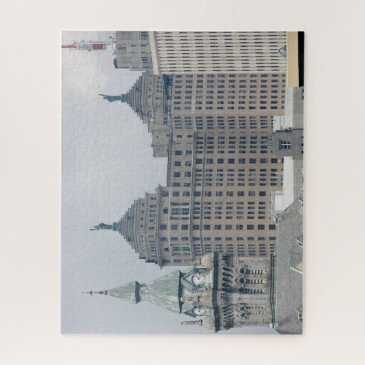 バッファロー、ニューヨーク建築ランドマークス ジグソーパズル (縦)