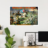 バッファロー・ビルのワイルドウェスト/荒削りライダー会議 ポスター (ホームオフィス)