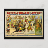 バッファロー・ビルのワイルドウエストカウボーイズのポスター ポストカード (正面)