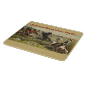 バッファロー・ビルのワイルドウエスト・ウマ カッティングボード (角)