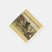 バッファロー・ビルのワイルドウエスト・ウマ スタンダードカクテルナプキン (角)