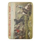 バッファロー・ビルのワイルドウエスト・ウマ バスマット (正面縦)