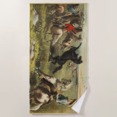 バッファロー・ビルのワイルドウエスト・ウマ ビーチタオル (正面)