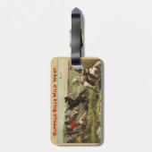 バッファロー・ビルのワイルドウエスト・ウマ ラゲッジタグ (裏面縦)