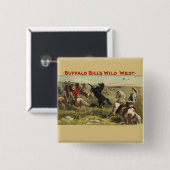 バッファロー・ビルのワイルドウエスト・ウマ 缶バッジ (正面&裏面)
