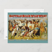 バッファロー・ビルのワイルドウエスト・ショー ポストカード (正面/裏面)
