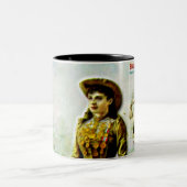 バッファロー・ビルのワイルドウエスト・ポスターアニー・オークリー ツートーンマグカップ (中央)