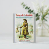 バッファロー・ビルのワイルドウエスト・ポスターアニー・オークリー ポストカード (スタンド正面)