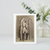 バッファロー・ビルの先住民・アメリカンポートレート ポストカード (スタンド正面)