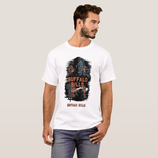 バッファロー・ビルズのハロウィン Tシャツ (正面フル)