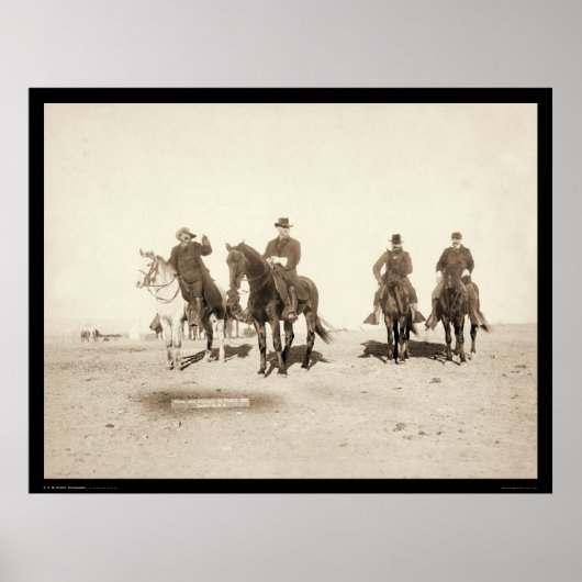 バッファロー・ビル&陸軍将校SD 1891 ポスター (正面)