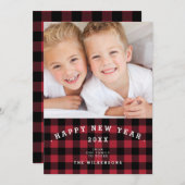 バッファロー・プレイドが新年を迎える2枚の写真カード シーズンカード (正面/裏面)