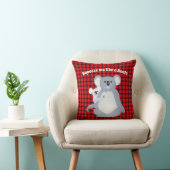 バッファロー・プレイドのジョーイとコアラ・ムーム クッション (椅子)