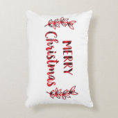 バッファロー・プレイド・クリスマスピロー アクセントクッション (正面(垂直))