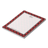 バッファロー・プレイド・クリスマス ノートパッド (回転)