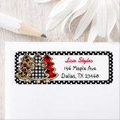 バッファロー・プレイド・クリスマス ラベル (インサイチュ)