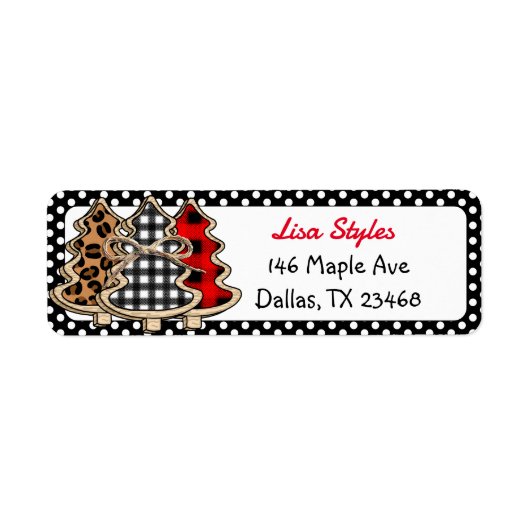 バッファロー・プレイド・クリスマス ラベル (正面)