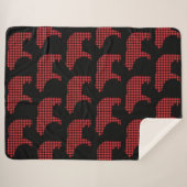 バッファロー・プレイド・ベア シェルパブランケット (正面(横))