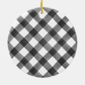 バッファロー・プレイド&ヤドリートー付きクリスマス・オーナメント セラミックオーナメント (裏面)