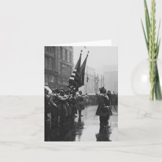 "バッファロー"兵士が色を返す – 1919 カード (正面)