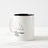 バッファロー(8回)の文法的に正しい文 コーヒーマグカップ (正面左)