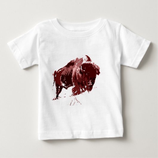 バッファロー – Bison ベビーTシャツ (正面)