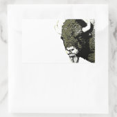 バッファロー – Bison 長方形シール (バッグ)