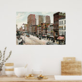 バッファロー、Main St. Looking North, 1907 ポスター (キッチン)