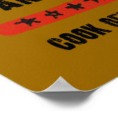 バッファロー, NY – ファイアホットバッファローウィング調理師オフ ポスター (角)