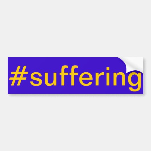 バッファロー#Sufferingバンパーステッカー バンパーステッカー (正面)