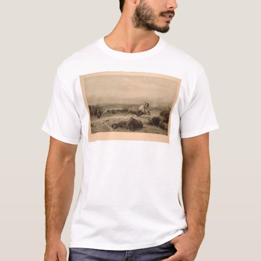 -バッファローBierstadt (0137A元通りになる)の最後 Tシャツ (正面)