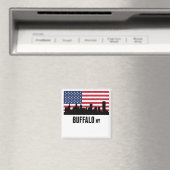 バッファローNYアメリカ国旗 マグネット (インサイチュ (食洗機))