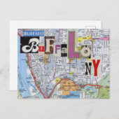 バッファローNYコラージュ葉書 ポストカード (正面/裏面)