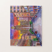 バッファローNYシティホールメアリークンツゴールドマンアート ジグソーパズル (縦)