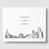 バッファローNYスカイライン結婚ズゲストブック ゲストブック (裏面)