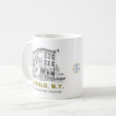 バッファローNYスワニーハウスキュート716タバーン コーヒーマグカップ (正面左)