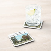 バッファローNYマップ座標ヴィンテージスタイル コースター (右側)