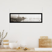 バッファローNYヨットクラブフォト1913 ポスター (キッチン)